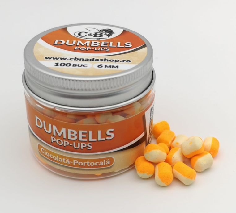 Dumbells Pop-ups Ciocolata-Portocala 6mm 100 Buc. [2]