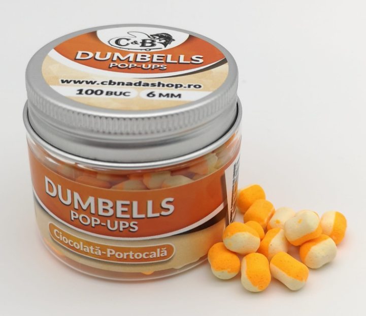 Dumbells Pop-ups Ciocolata-Portocala 6mm 100 Buc. [1]