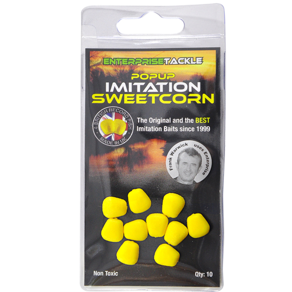 PORUMB ARTIFICIAL FLOTANT ENTERPRISE TACKLE POP-UP SWEETCORN GALBEN 10 BUC [2]