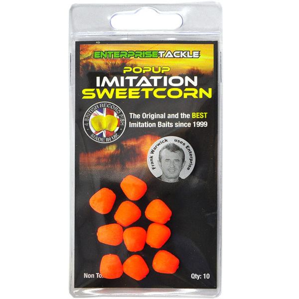 PORUMB ARTIFICIAL FLOTANT ENTERPRISE TACKLE POP-UP SWEETCORN PORTOCALIU FLUO 10 BUC [2]
