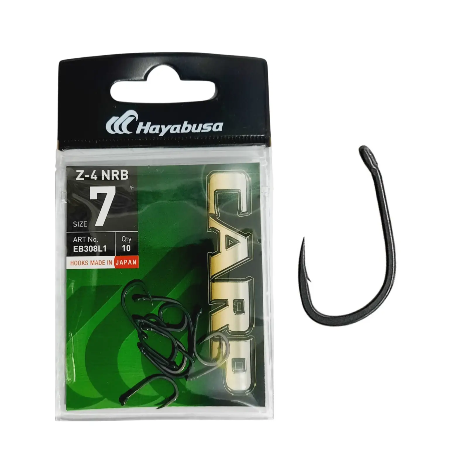 Carlige crap - Carlige Hayabusa Z4 NRB Nonreflect, 10buc/plic