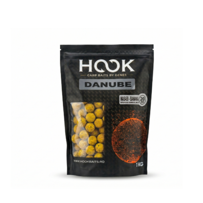Boilies pescuit - Boilies Semisolubil Hookbaits Danube Catch BF, 20mm, 1kg