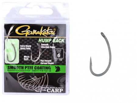 Carlige crap - CARLIGE GAMAKATSU G-CARP HUMP BACK 10BUC