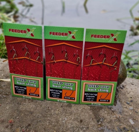 Monturi crap - Carlige legate FeederX Wild Carp Hook Bait Sting