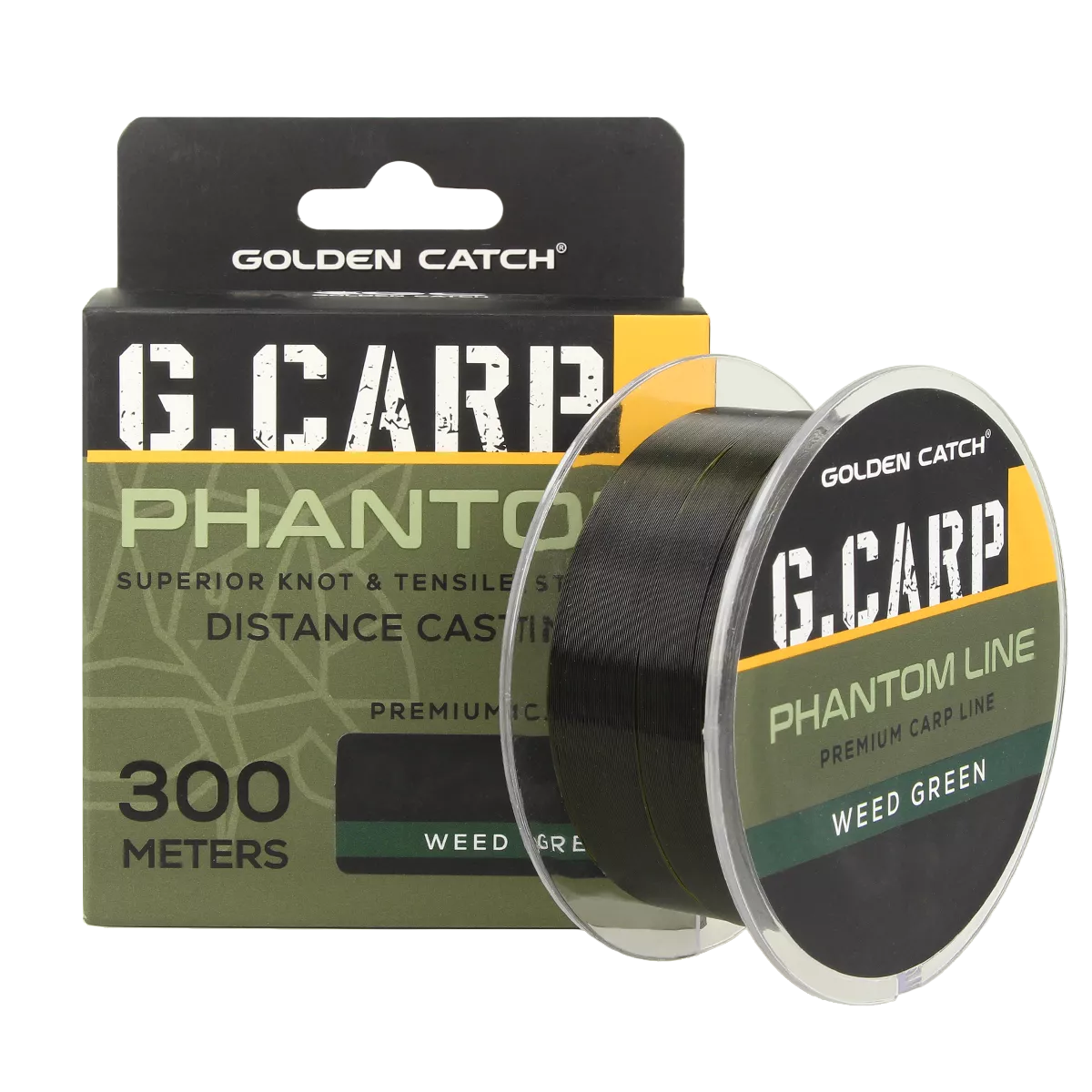 Top Fire Feeder Monofilament - Fir Monofilament Golden Catch G Carp Phantom 3d Invisible, 300m