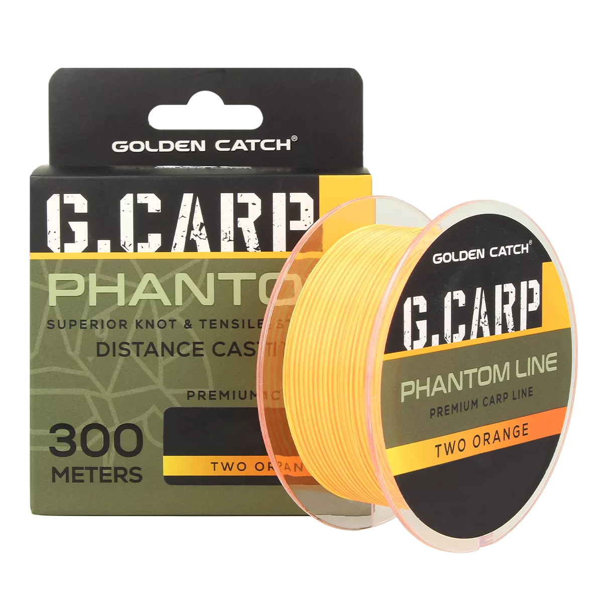 Top Fire Feeder Monofilament - Fir Monofilament Golden Catch G Carp Phantom 3d Two Orange, 300m