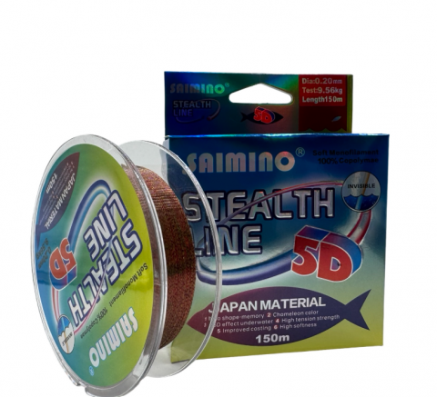 Fire monofilament - FIR MONOFILAMENT SAIMINO STEALTH LINE 5D 150m