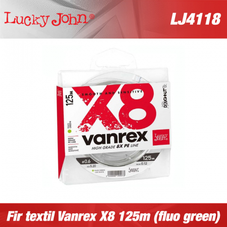 Rapitor - FIR TEXTIL LUCKY JOHN VANREX X8 VERDE FLUO 125M