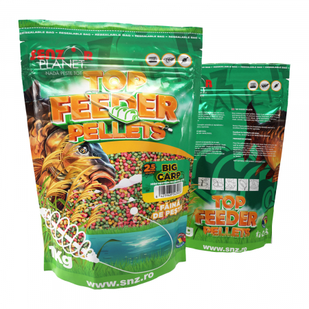 Nada - MICROPELETE TOP FEEDER MIX CULORI BIG CARP 2.5MM 1KG