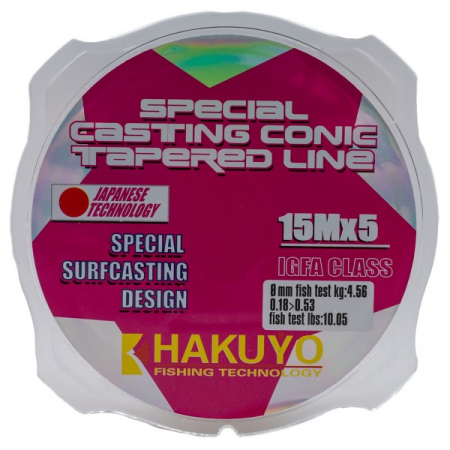 Fire monofilament crap - INAINTAS MONOFILAMENT CONIC 0.18-0.53MM