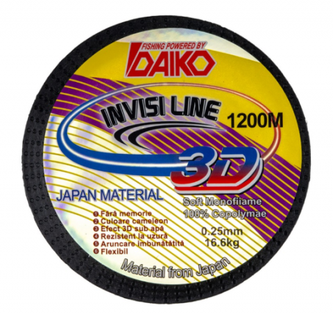 Fire monofilament - MONOFILAMENT DAIKO 3D - 1200M