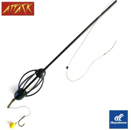 Monturi crap - MONTURA ATTACK CU MOMITOR SI TUB ANTITANGLE + POP-UP 55G NR.6