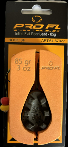 Swingere/Hangere - Montura Pro Fl Leadcore Inline Flat Pear Lead 85g