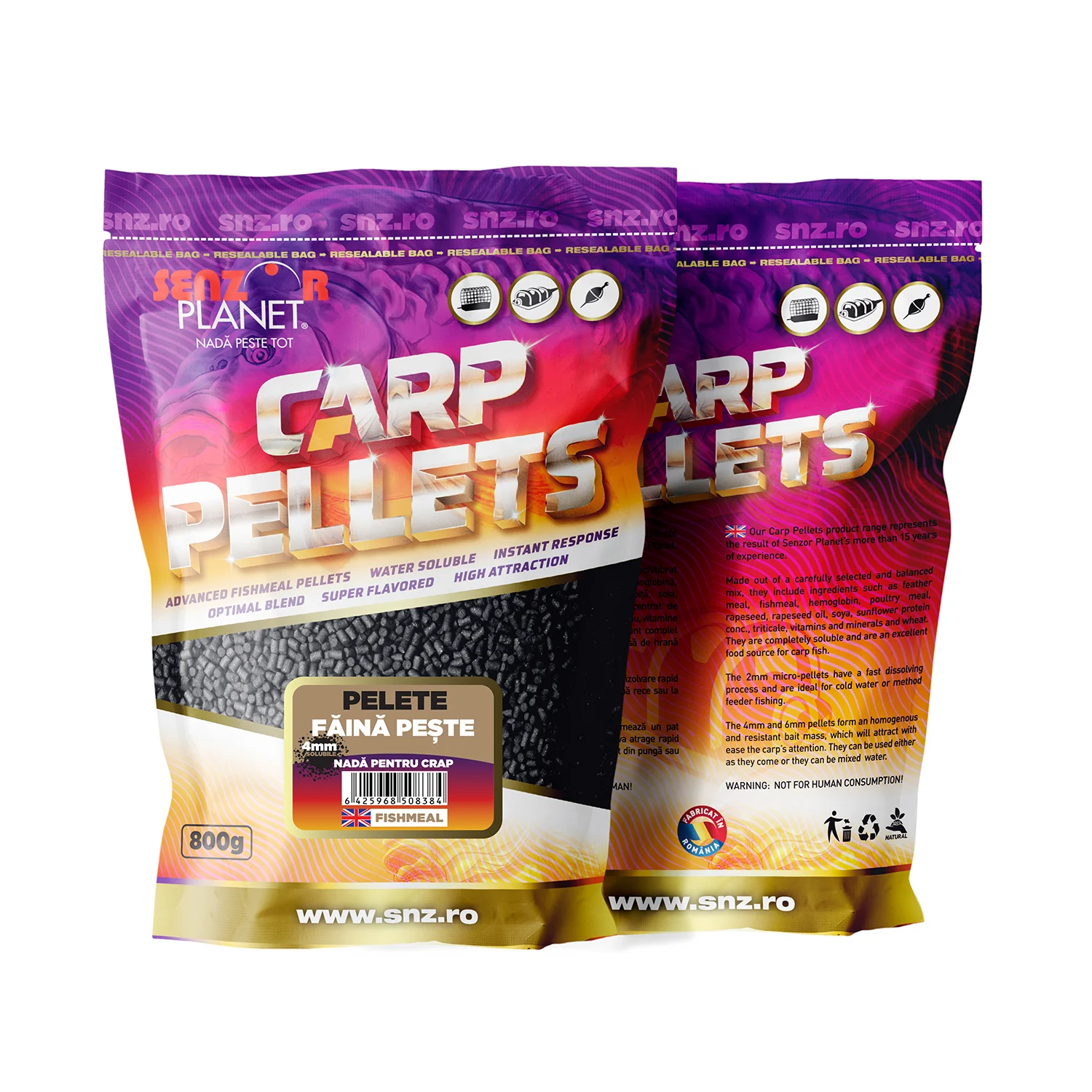 Crap - PELETE SENZOR 4MM 800G