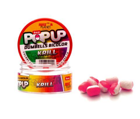 Momeli carlig - POP-UP DUMBELLS BICOLOR  6mm 15g