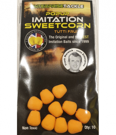 Momeli carlig - PORUMB ARTIFICIAL FLOTANT ENTERPRISE TACKLE POP-UP SWEETCORN PORTOCALIU 10 BUC