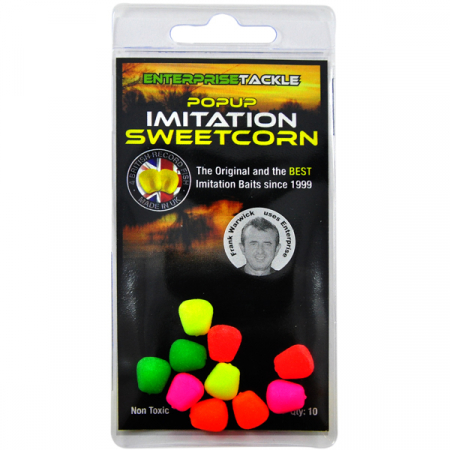 Momeli carlig - PORUMB ARTIFICIAL FLOTANT ENTERPRISE TACKLE POP-UP SWEETCORN MIX CULORI FLUO 10 BUC