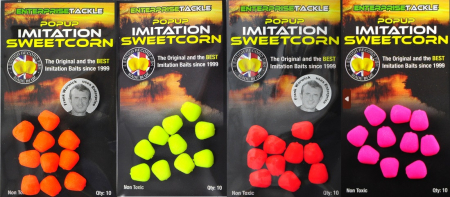 PORUMB ARTIFICIAL FLOTANT ENTERPRISE TACKLE POP-UP SWEETCORN GALBEN FLUO 10 BUC [2]
