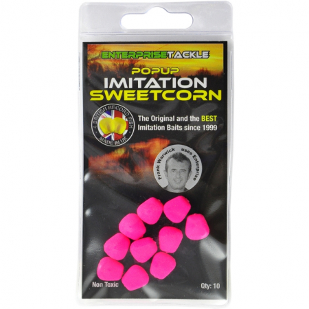 Momeli carlig - PORUMB ARTIFICIAL FLOTANT ENTERPRISE TACKLE POP-UP SWEETCORN ROZ FLUO 10 BUC
