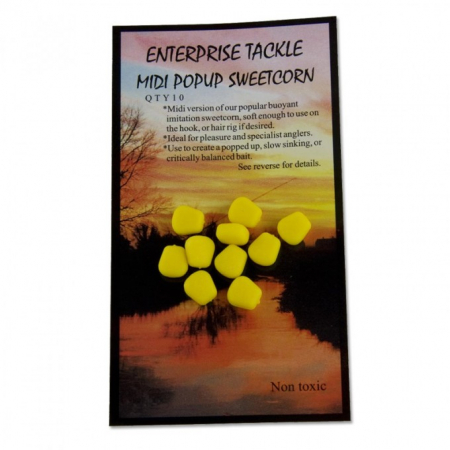 Momeli carlig - PORUMB ARTIFICIAL FLOTANT MIDI ENTERPRISE TACKLE GALBEN 10 BUC MIDI