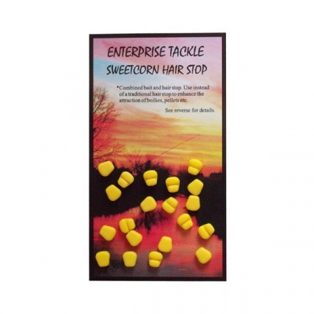 Momeli carlig - PORUMB OPRITOR ENTERPRISE TACKLE SWEETCORN HAIR STOPS GALBEN 20BUC