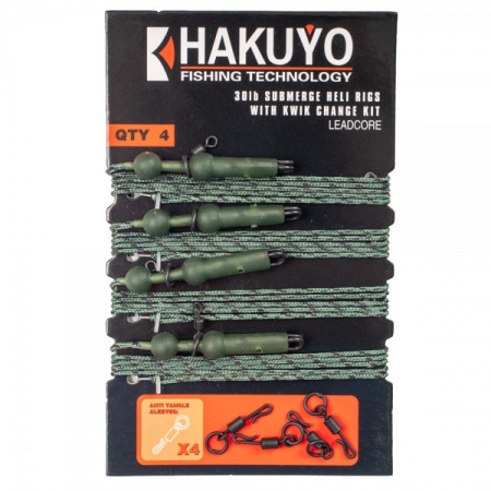Fire leadcore crap - SET 4 MONTURI LEADCORE CU VARTEJ RAPID SI ANOU