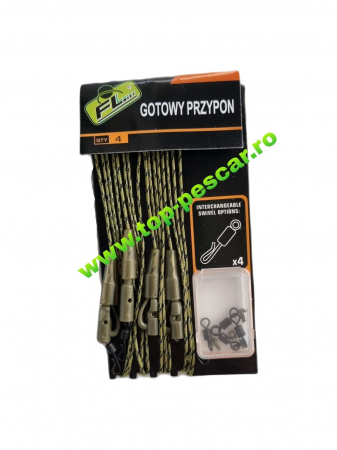 Monturi crap - SET 4 MONTURI LEADCORE PLUMB PIERDUT