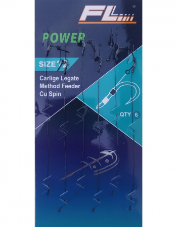 Monturi crap - SET RIGURI FL POWER METHOD FEEDER CU SPIN 7MM