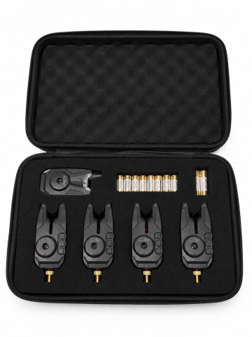 Pescuit la Crap - Set Senzori FL Wireless 4+1 – Avertizori cu Stație