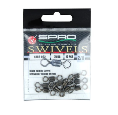 Vartej pescuit - Vartej Spro Cilindric Rolling Swivel, 10buc/plic