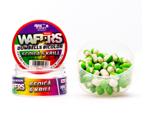 Momeli carlig - WAFTERS DUMBELLS BICOLOR 6mm 15g