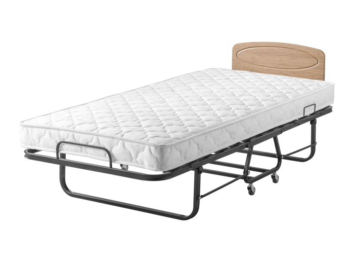 Pat pliabil 90x200 cu saltea si lamele lemn [2]