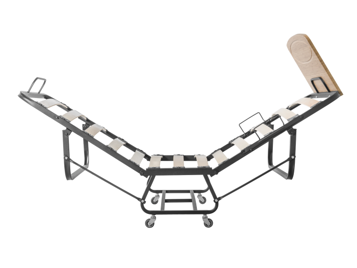 Pat pliabil 90x200 cu saltea si lamele lemn [3]