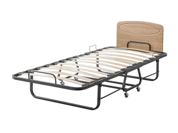 Pat pliabil 90x200 cu saltea si lamele lemn [4]