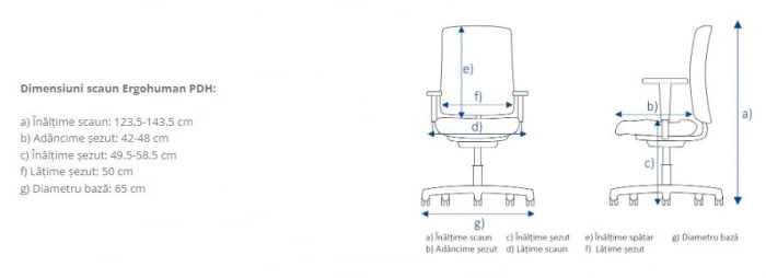Scaun  ergonomic ERGOHUMAN material MESH [8]