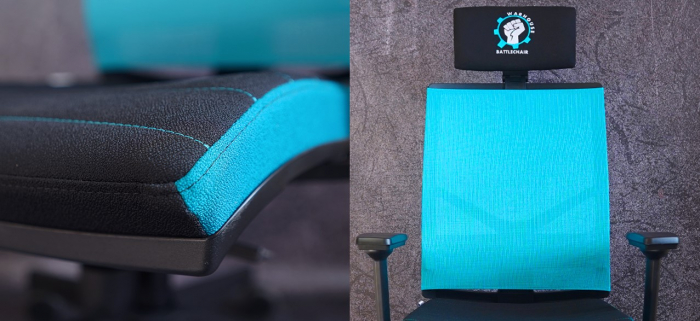 Scaunul gaming BATTLE CYAN [5]