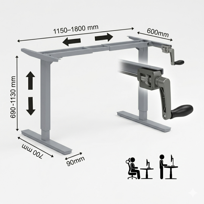 cadru-birou-reglabil-manivela-genius-gri-metalic [2]