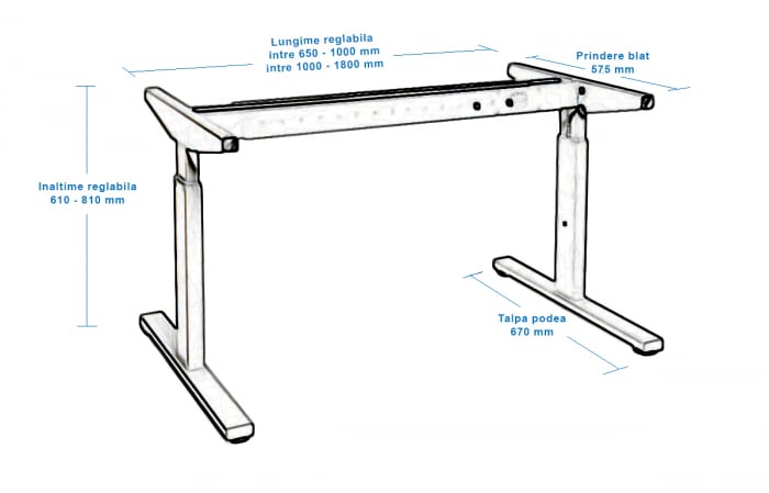 Structura metalica pentru  birou  model AURA [7]