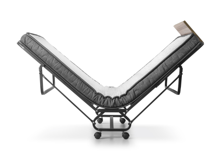 Paturi metalice - Pat-pliabil-sigma-cu-saltea-si-roti