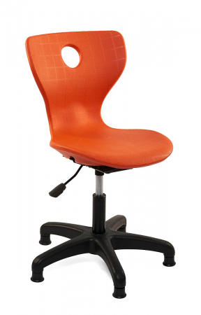 Scaun de birou pentru laborator,culoare portocaliu [2]