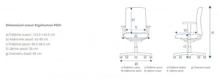 Scaun  ergonomic ERGOHUMAN material MESH [7]