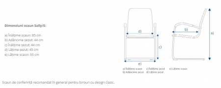 Scaun vizitator model sally [3]