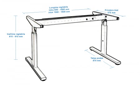 Structura metalica pentru  birou  model AURA [6]