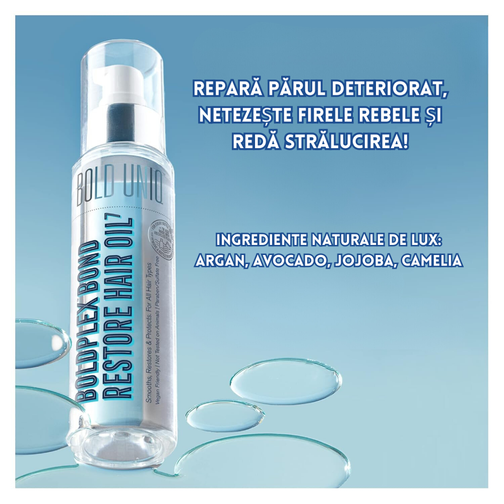 BoldPlex 7 Ulei Reparare Intensa Par - Hidratare, Protectie Termica, Stralucire si Reparare pentru Par Uscat, Deteriorat sau Cret, 100 ml [4]