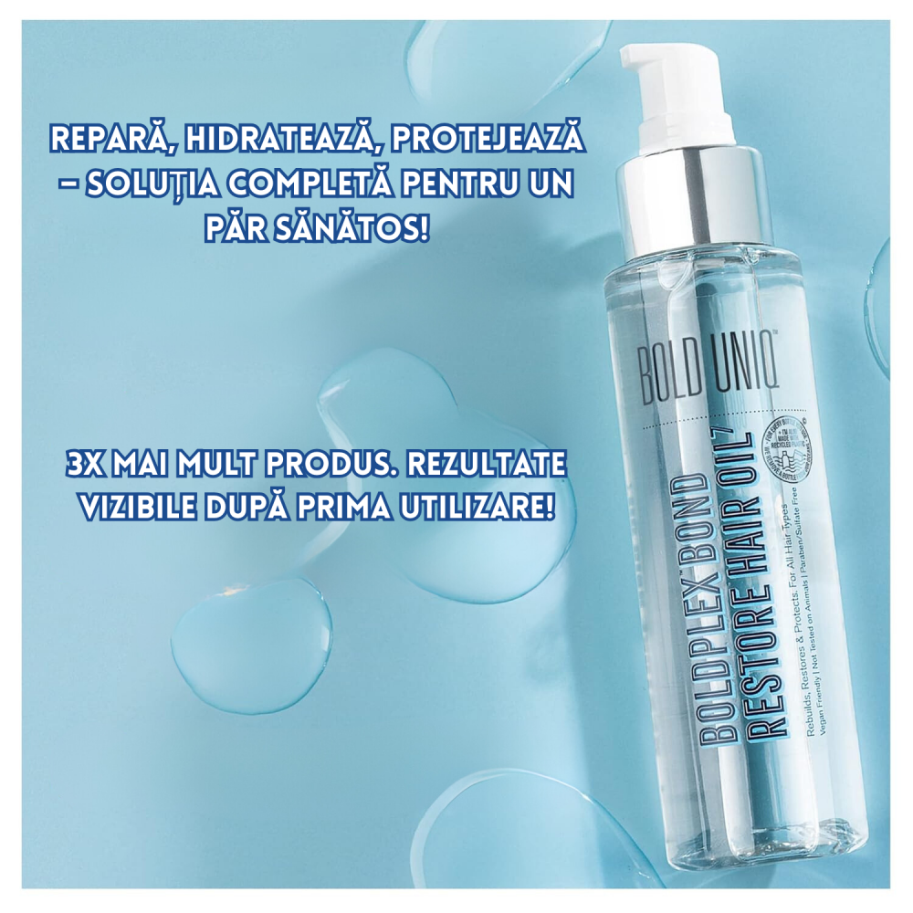 BoldPlex 7 Ulei Reparare Intensa Par - Hidratare, Protectie Termica, Stralucire si Reparare pentru Par Uscat, Deteriorat sau Cret, 100 ml [6]