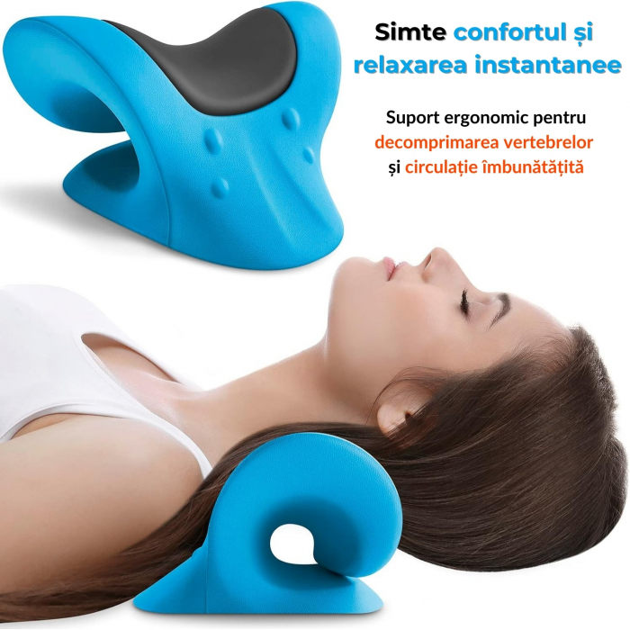 Dispozitiv de Tractiune Cervicala – Relaxator pentru Corectarea Posturii, Ameliorarea Durerilor de Gat si Migrene, Reducerea Stresului si Imbunatatirea Circulatiei Sanguine [7]