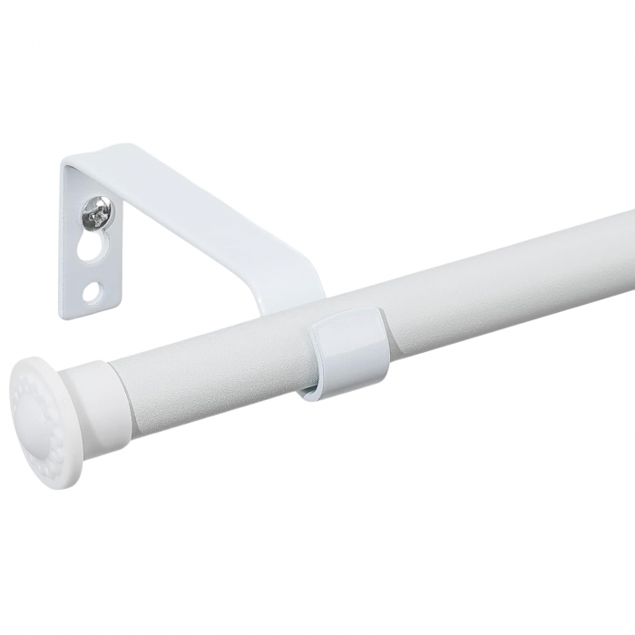 Galerie Metalica Extensibila pentru Perdele cu Inele, 76-116 cm, Bara de Perdele Alba, Diametru 1.6 cm [1]