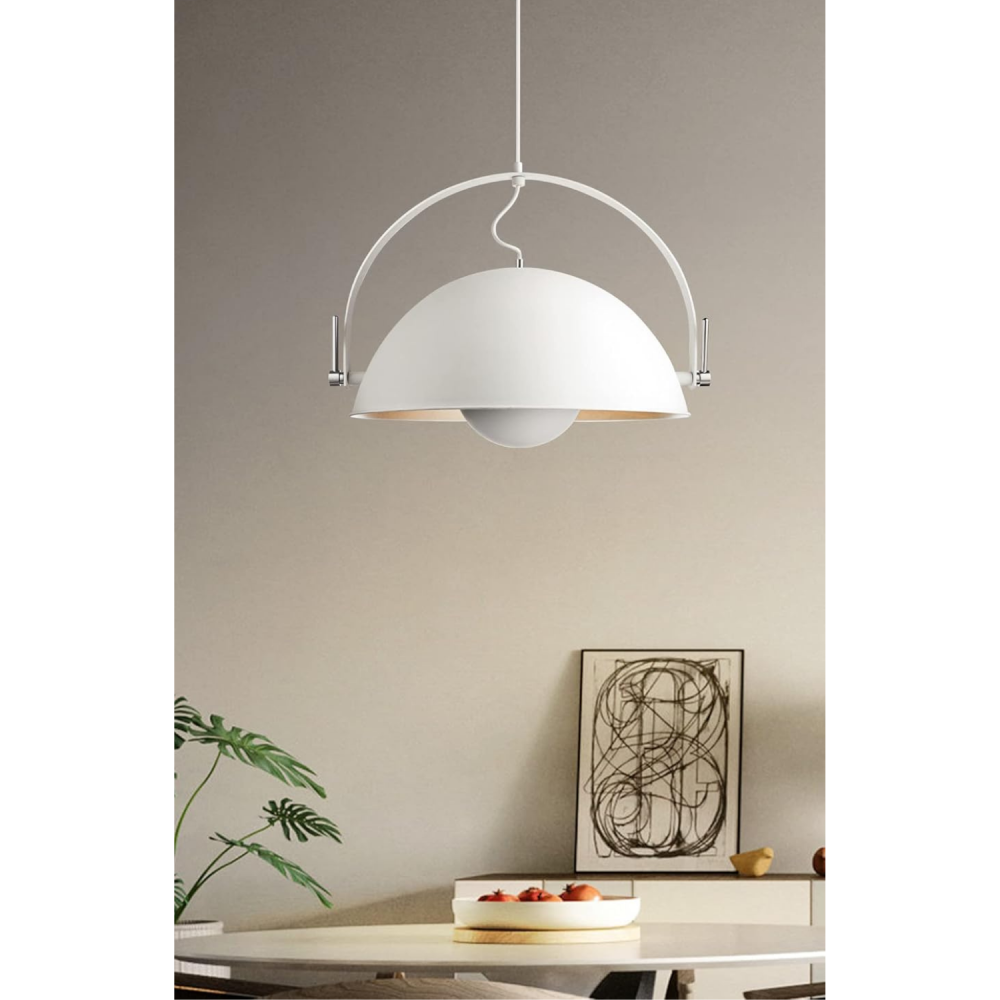 Lampa Suspendata Alba, Reglabila, cu Brat Suport – Certificata DEKRA pentru Calitate si Durabilitate [5]