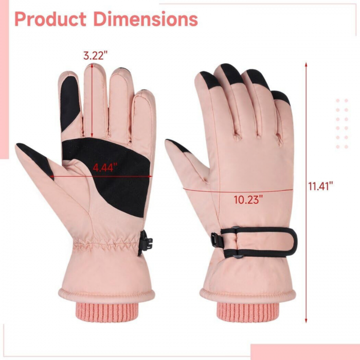 Manusi de Iarna pentru Femei Stefania, Antiderapante, Impermeabile, Rezistente la Vant, Calduroase, pentru Schi si Activitati de Iarna, cu Functie Touch Screen [2]
