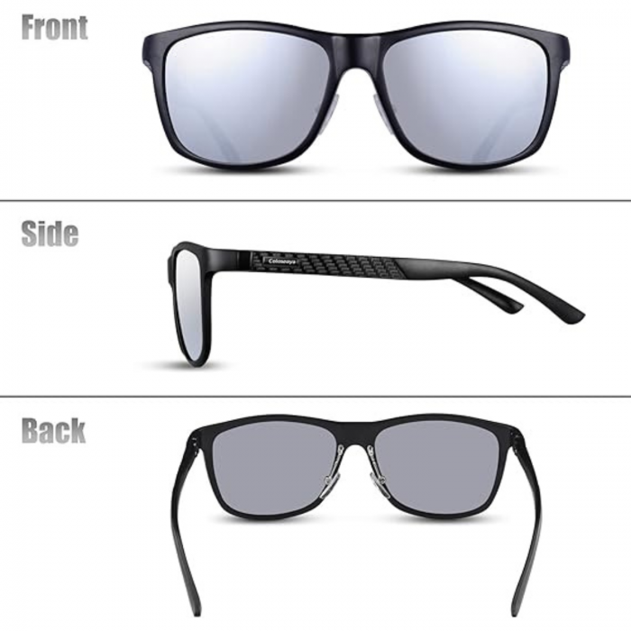 Ochelari de Soare Polarizati pentru Barbati si Femei, Protectie UV400, Stil Retro, Ideali pentru Sporturi in Aer Liber, Pescuit, Drumetii si Golf [7]